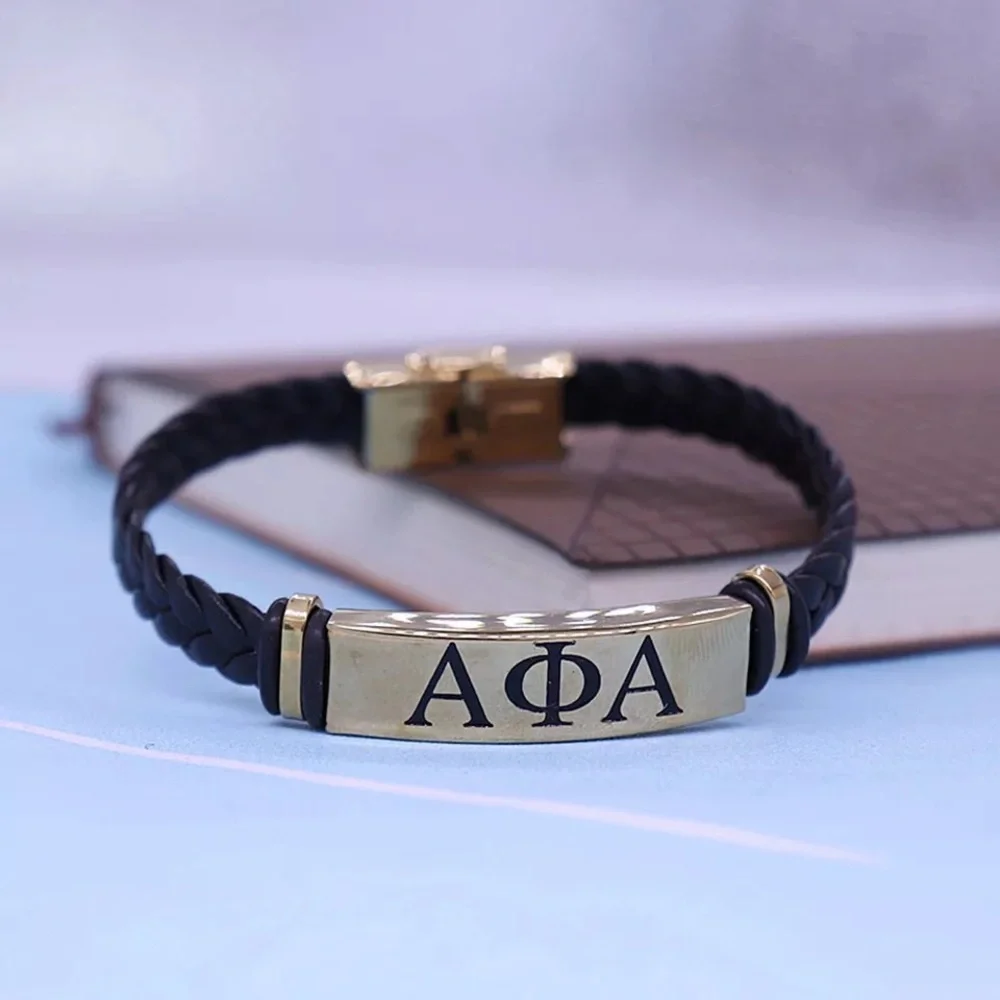 Alpha Phi Alpha Leather Bracelet - Picture 3 of 13